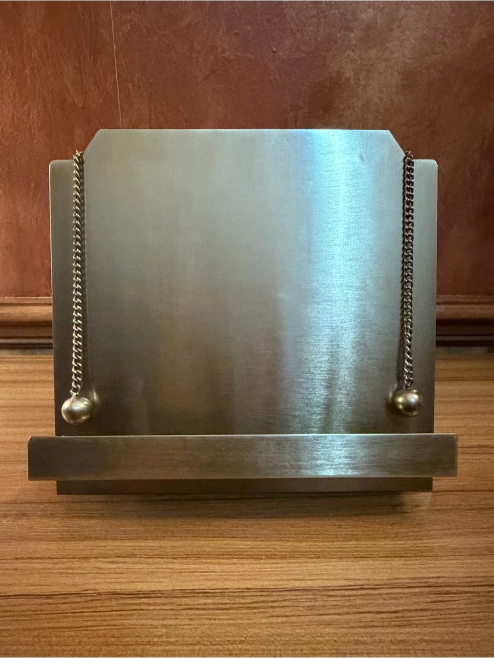 Hearth & Hand with Magnolia Brass Cookbook Holder Stand Weighted Page Chains